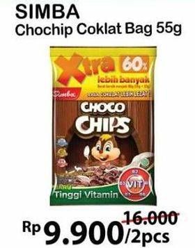 Promo Harga SIMBA Cereal Choco Chips per 2 pouch 55 gr - Alfamart