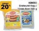 Promo Harga Kimbo Bratwurst Keju/SOsis Ikan  - Giant