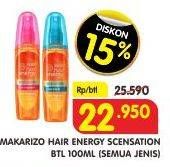 Promo Harga MAKARIZO Hair Energy Scentsations All Variants 100 ml - Superindo