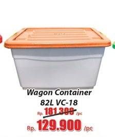 Promo Harga LION STAR Wagon Container VC-18 (82ltr) 82 ltr - Hari Hari