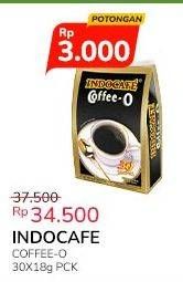 Promo Harga Indocafe Kopi Manis Instant Coffee-O per 30 sachet 18 gr - Indomaret