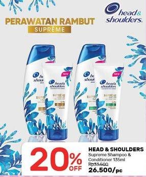 Promo Harga Head & Shoulder Supreme Shampoo/Conditioner   - Guardian