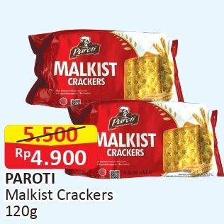 Promo Harga PAROTI Malkist Crackers 120 gr - Alfamart