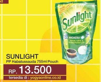 Promo Harga SUNLIGHT Pencuci Piring Higienis Plus With Habbatussauda 755 ml - Yogya