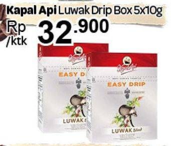 Promo Harga Kapal Api Kopi Easy Drip 500 gr - Carrefour