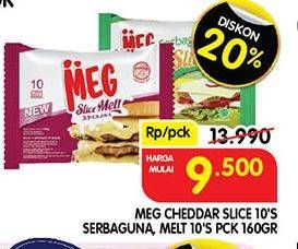 MEG Cheddar Slice, Melt/ Serbaguna Slice