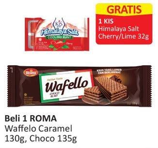 Promo Harga ROMA Wafello Butter Caramel, Choco Blast 130 gr - Alfamart