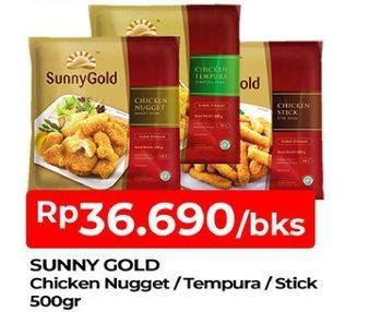 Promo Harga SUNNY GOLD Chicken Nugget/Tempura/Stick 500g  - TIP TOP