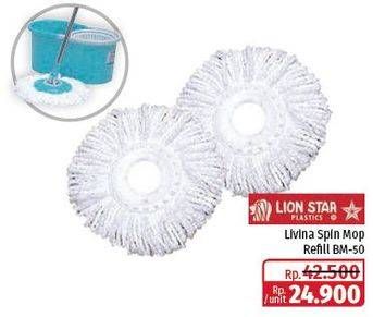 Promo Harga Lion Star Livina Spin Mop Refill  - Lotte Grosir