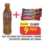 Promo Harga Soyjoy Fruit Bar + Sosro Teh Botol Original  - Superindo