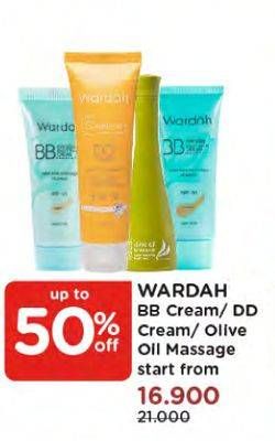Promo Harga WARDAH BB/DD Cream/ Olive Massage  - Watsons