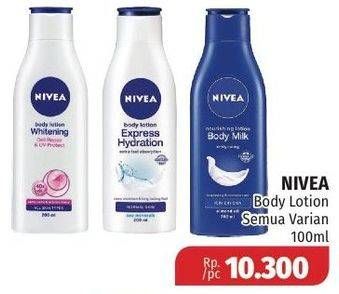 Promo Harga NIVEA Body Lotion All Variants 100 ml - Lotte Grosir