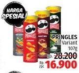 Promo Harga PRINGLES Potato Crisps All Variants 107 gr - LotteMart