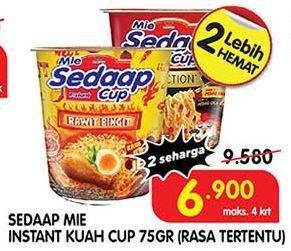 Promo Harga SEDAAP Mie Cup 75 gr - Superindo