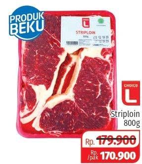 Promo Harga CHOICE L Striploin 800 gr - Lotte Grosir