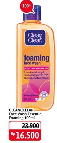 Promo Harga CLEAN & CLEAR Facial Wash Foaming 100 ml - Alfamidi