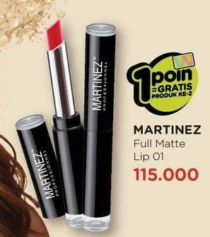 Promo Harga MARTINEZ Full Matte Lipstick  - Watsons