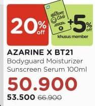 Azarine Body Guard Sunscreen 100 ml Diskon 20%, Harga Promo Rp53.500, Harga Normal Rp66.900, Khusus Member Rp. 50.900, Khusus Member