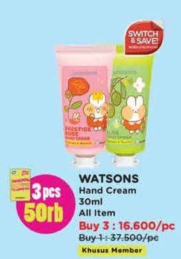 Promo Harga Watsons Dalgona Hand Cream 30 ml - Watsons