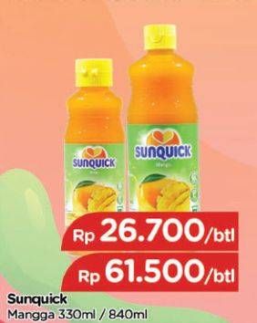 Promo Harga SUNQUICK Minuman Sari Buah Mangga 330 ml - TIP TOP