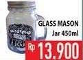 Promo Harga Glass Mason Jar 450 ml - Hypermart