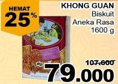 Promo Harga KHONG GUAN Assorted Biscuits 1600 gr - Giant