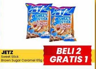 Promo Harga Jetz Sweet Stick Snack Brown Sugar Caramel 65 gr - Yogya