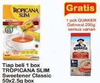 Promo Harga TROPICANA SLIM Sweetener Classic 50 pcs - Indomaret