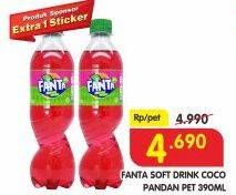 Promo Harga FANTA Minuman Soda Coco Pandan 390 ml - Superindo