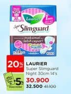 Promo Harga Laurier Super Slimguard Night 30cm 14 pcs - Watsons