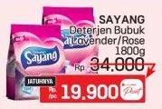 Promo Harga Sayang Detergent Powder Lavender, Rose 1800 gr - LotteMart