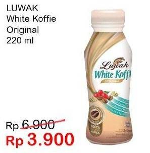 Promo Harga Luwak White Koffie Original 220 ml - Indomaret
