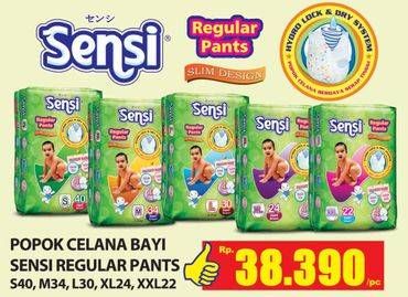 Promo Harga SENSI Regular Pants S40, M34, L30, XL24, XXL22  - Hari Hari