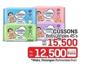 Promo Harga Cussons Baby Wipes 50 sheet - LotteMart