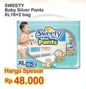 Promo Harga Sweety Silver Pants XL18+2  - Indomaret
