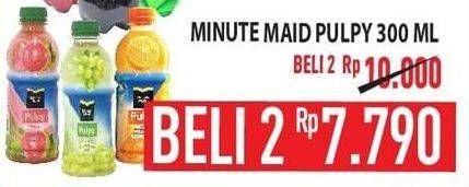 Promo Harga MINUTE MAID Juice Pulpy per 2 botol 300 ml - Hypermart