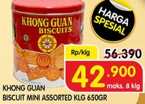 Promo Harga KHONG GUAN Assorted Biscuits All Variants 650 gr - Superindo