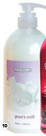 Promo Harga GUARDIAN Shower Cream Goats Milk 1 ltr - Guardian