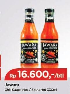 Promo Harga Jawara Sambal Extra Hot, Hot 330 ml - TIP TOP