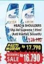 Promo Harga HEAD & SHOULDERS Supreme Shampoo Anti-Hairfall, Smooth 135 ml - Hypermart