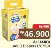 Promo Harga Alfamidi Popok Dewasa L8, M10 8 pcs - Alfamidi