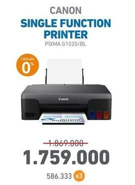 Promo Harga CANON Pixma G1020  - Electronic City