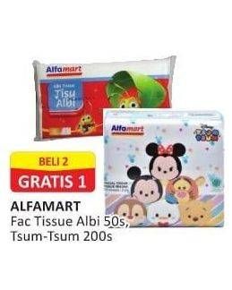 Promo Harga ALFAMART Facial Tissue Albi, Tsum Tsum 200 pcs - Alfamart
