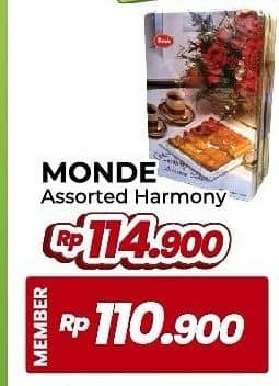 Promo Harga Monde Assortment Cookies Harmony 850 gr - Yogya