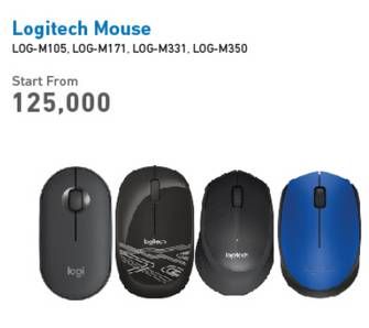 Promo Harga Logitech Mouse LOG-M105/M171/M331/M350  - Electronic City