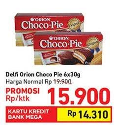 Promo Harga DELFI Orion Choco Pie 6 pcs - Carrefour