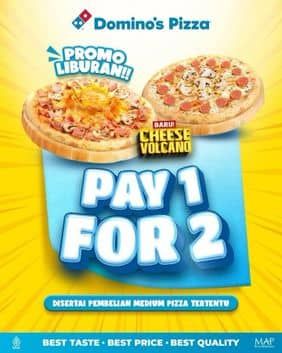 Promo Harga Pay 1 For 2  - Domino Pizza