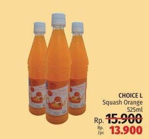 Promo Harga SAVE L Squash Orange 525 ml - LotteMart