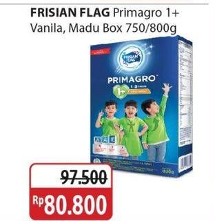Promo Harga Frisian Flag Primagro 1+ Vanilla, Madu 800 gr - Alfamidi