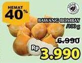 Promo Harga Bawang Bombay per 100 gr - Giant